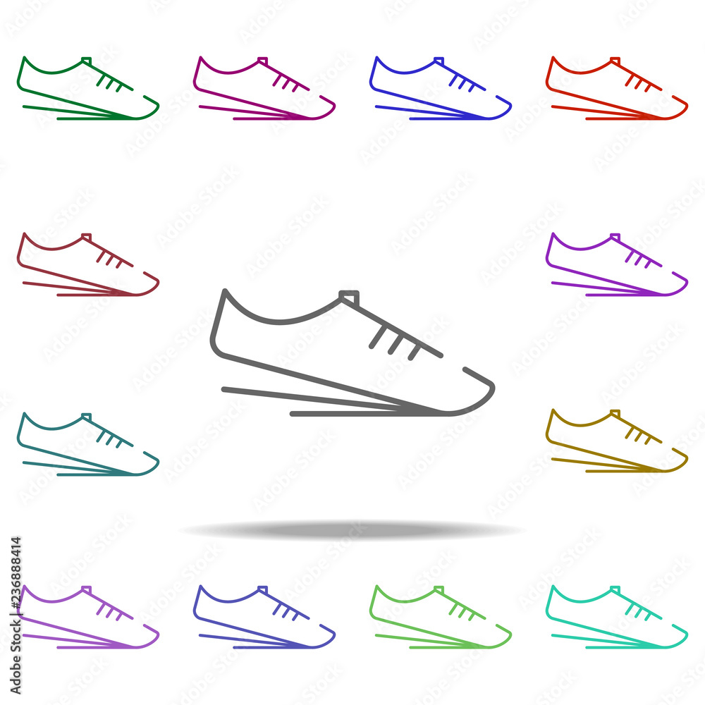 Obraz premium sneakers icon. Elements of speedometer in multi color style icons. Simple icon for websites, web design, mobile app, info graphics