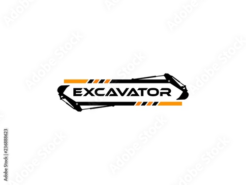 logo excavator design inspiration. can be for logos of real estate, construction, industry and others