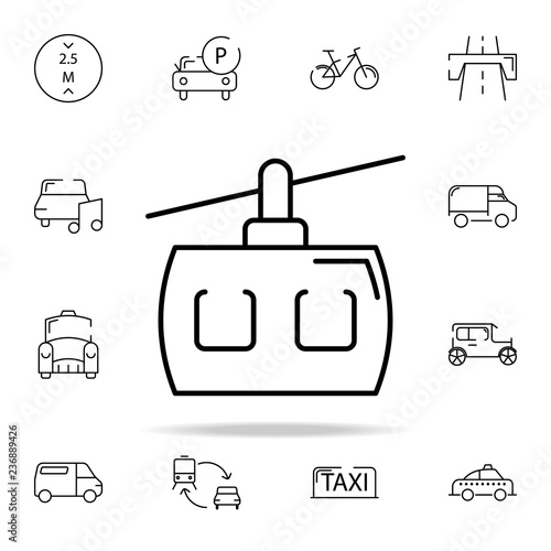 funicular icon. transportation icons universal set for web and mobile