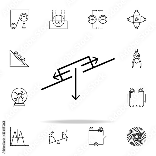 gravity icon. physics icons universal set for web and mobile