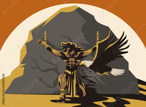 prometheus punishment eaten by an eagle