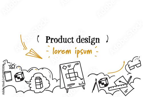 business development product design concept sketch doodle horizontal isolated copy space
