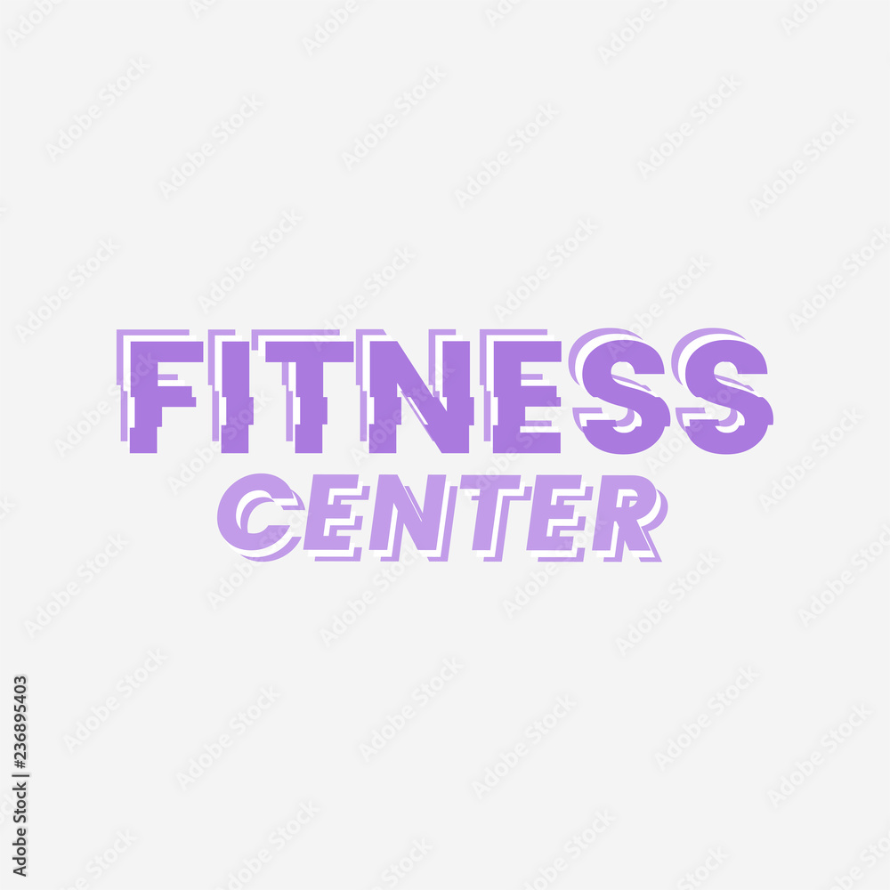 Fitness center logo badge vector Fitness center logo badge vector