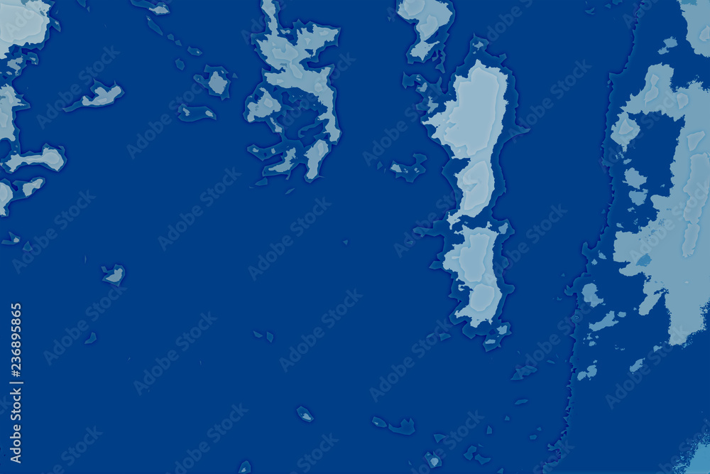 White and blue background texture. Abstract map with north shoreline, sea, ocean, ice, mountains, clouds. The surface of fantasy planet. Bird's-eye view. White and blue background texture. Abstract map with north shoreline, sea, ocean, ice, mountains, clouds. The surface of fantasy planet. Bird's-eye view.