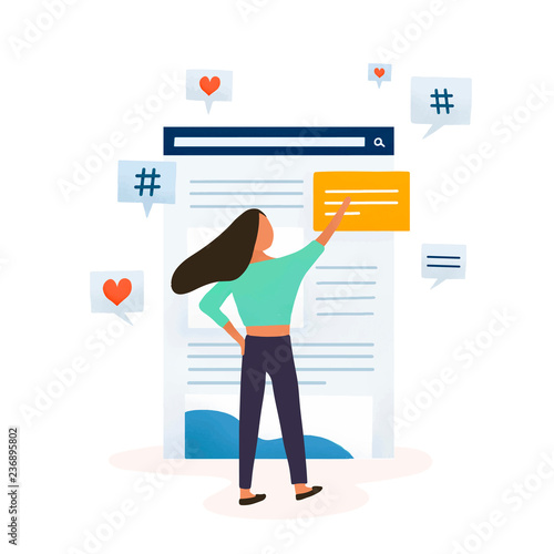 Content editor editing the feed vector