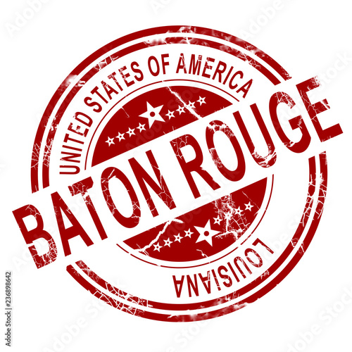 Baton Rouge stamp with white background