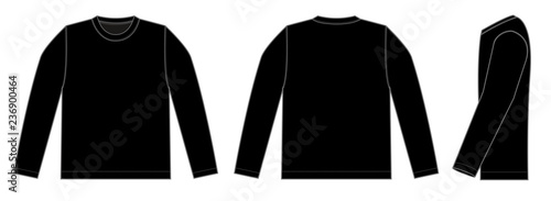 Longsleeve t-shirt illustration (black) 