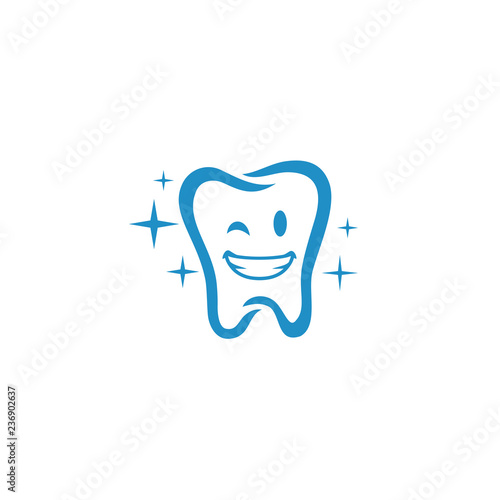 Teeth smile icon - dental logo vector