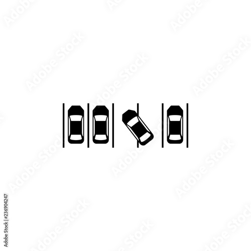 cars, parking icon. Element of car accident and parking icon for mobile concept and web apps. Detailed cars, parking icon can be used for web and mobile