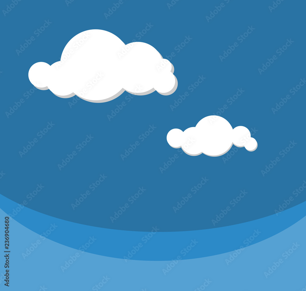 vector of white cloud on blue sky background vector of white cloud on blue sky background