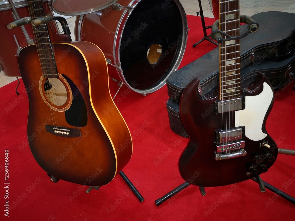 Naklejka premium Vintage instruments in 1960'