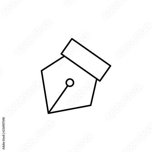 edition, pen tool icon. Element of editorial design icon. Thin line icon for website design and development, app development. Premium icon