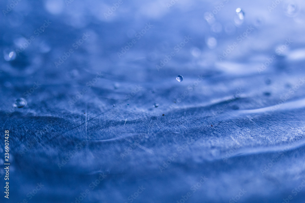 Obraz premium drops and splashes of water macro