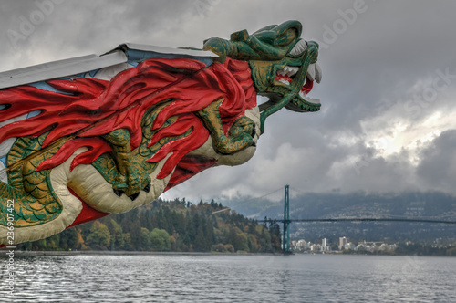 Cuadro en lienzo SS Empress of Japan Figurehead - Vancouver, Canada