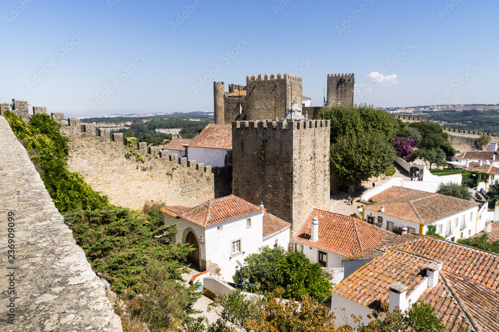 Obidos cityscape,Portugal