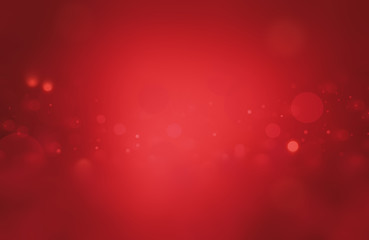 Christmas background red holiday abstract light bokeh and glitter Abstract with red background