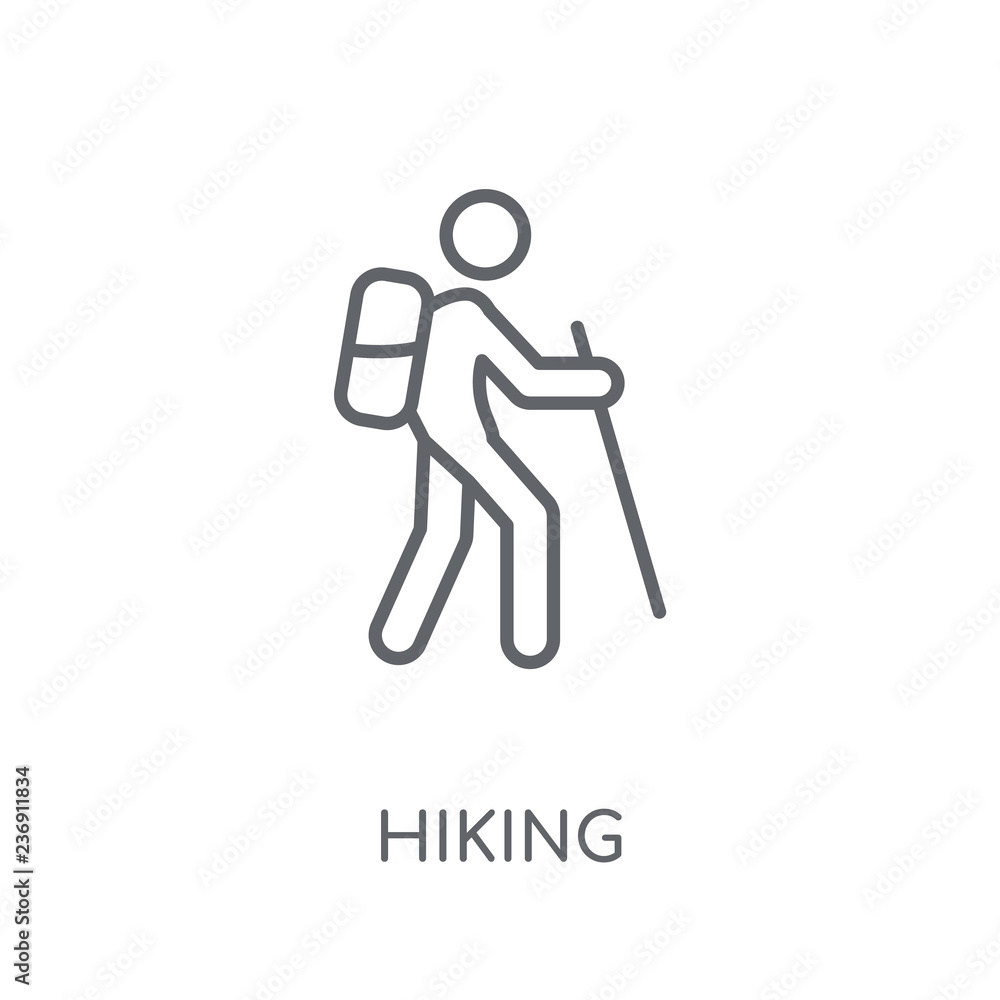 hiking outline