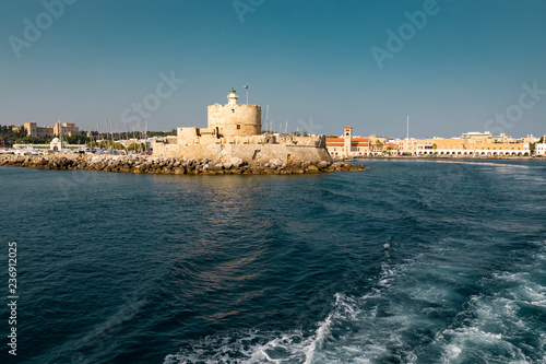 Fototapeta Naklejka Na Ścianę i Meble -  City of Rhodes From The Sea