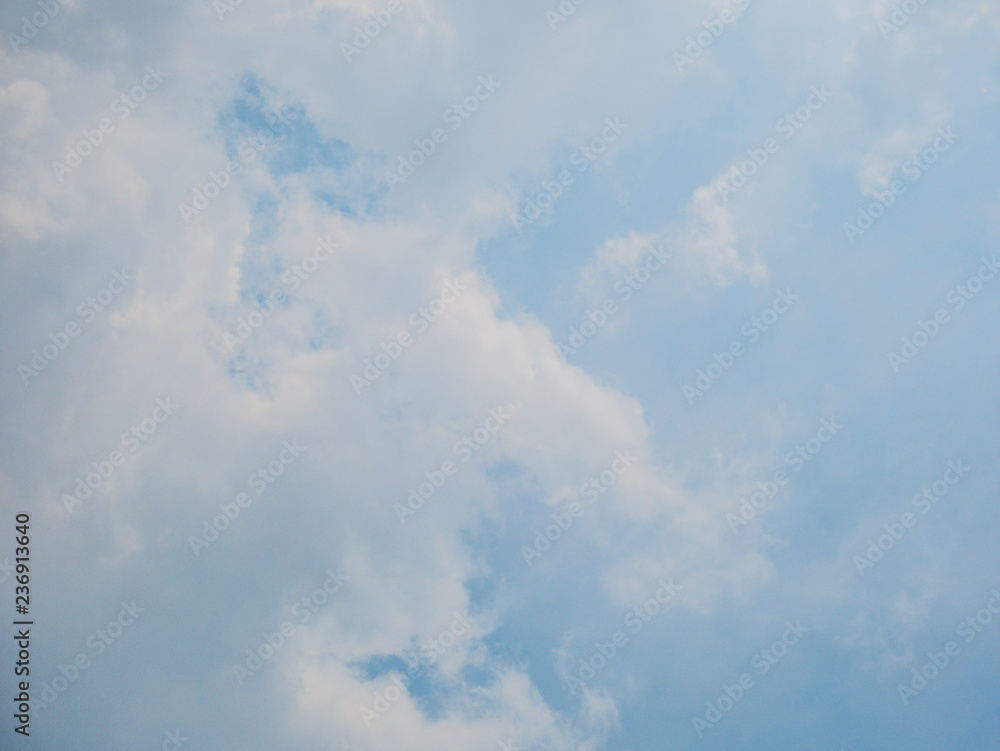 Idyllic sky with whie cloud,Cloudscape concept Idyllic sky with whie cloud,Cloudscape concept