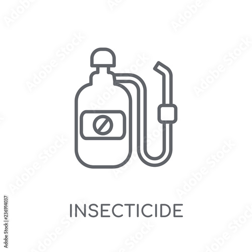 Insecticide linear icon. Modern outline Insecticide logo concept on white background from Agriculture Farming and Gardening collection