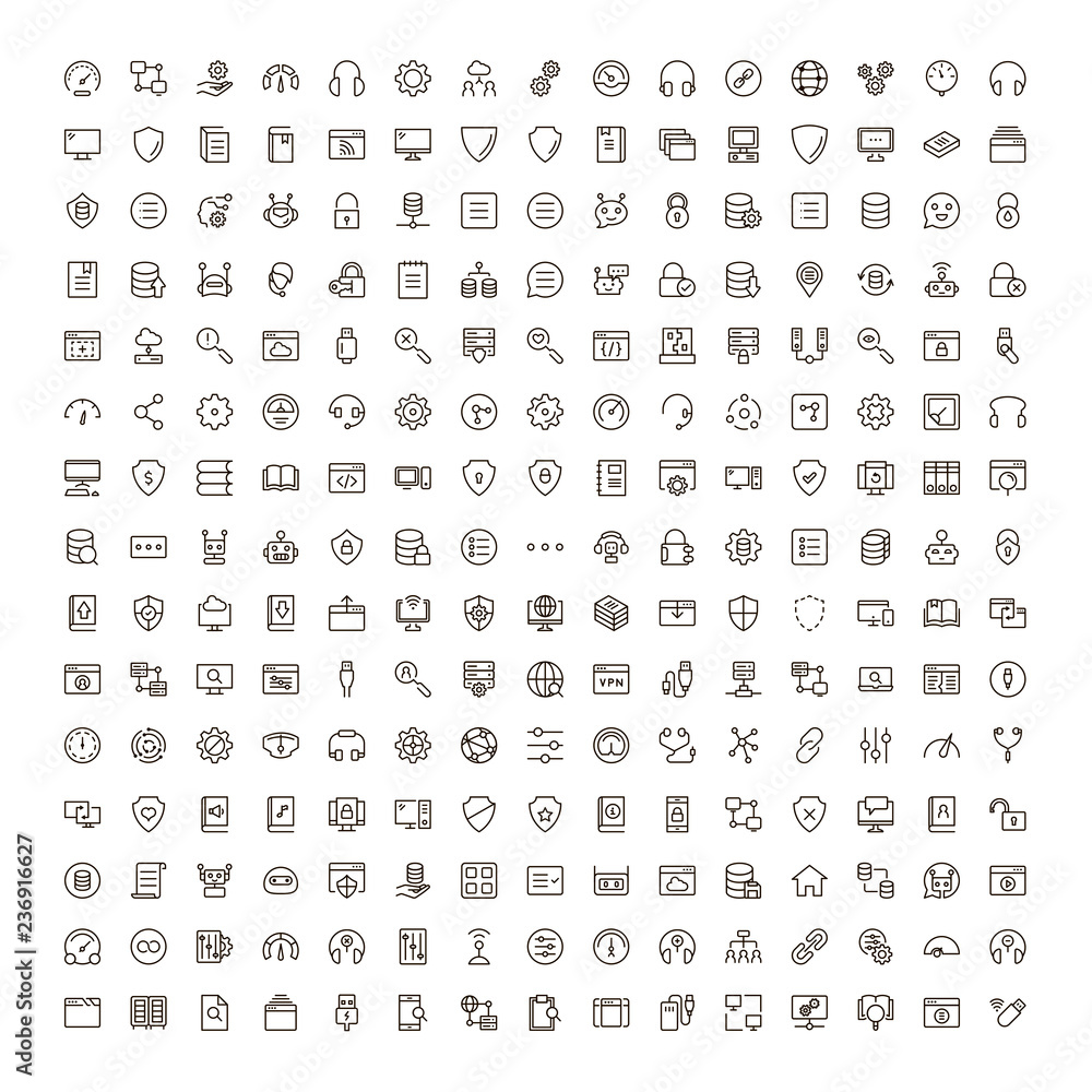 Programming icon set Programming icon set