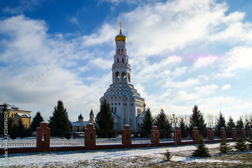 golden domes of a christian temple