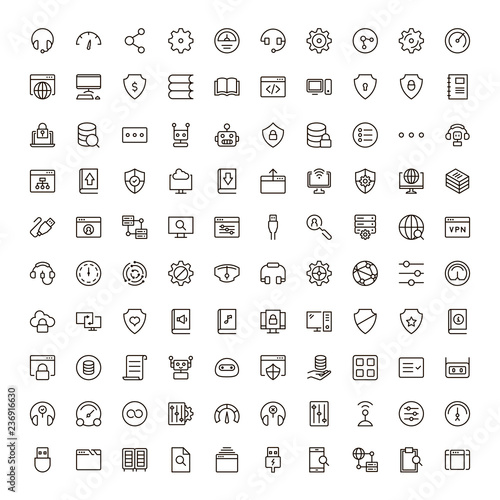 Programming icon set