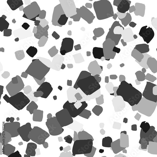 Patterno terrazzo-style. Geometric abstract shapes. Vector hand drawn pattern grey collor, eps 10