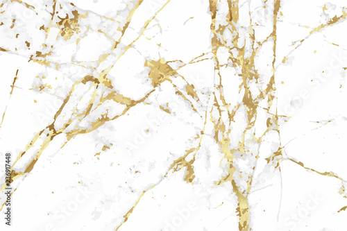Luxury golden and grey marble and marbling background vector template.