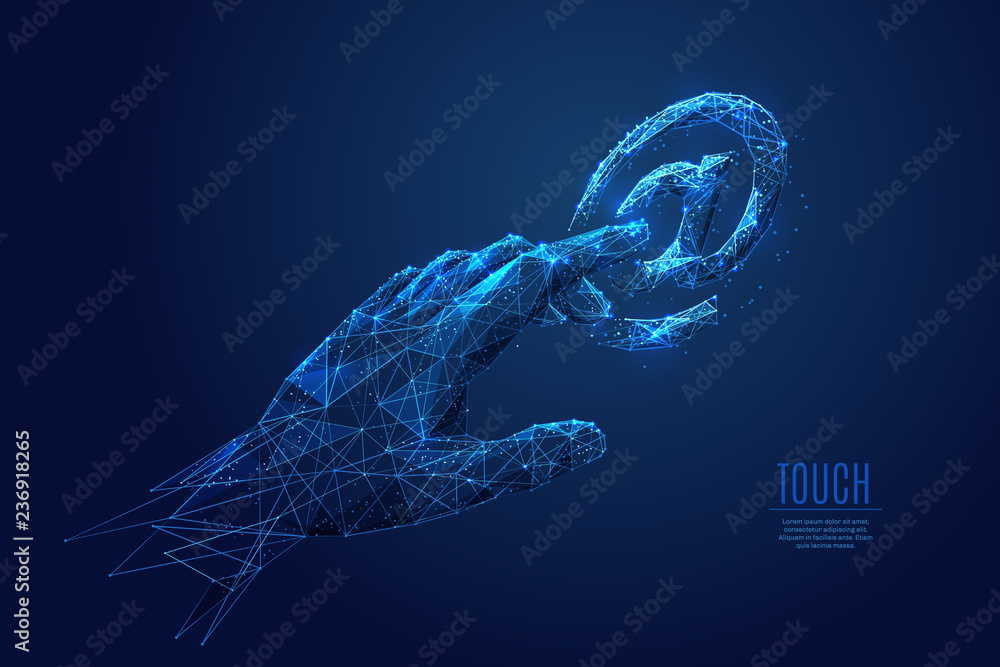 computerization low poly blue computerization low poly blue