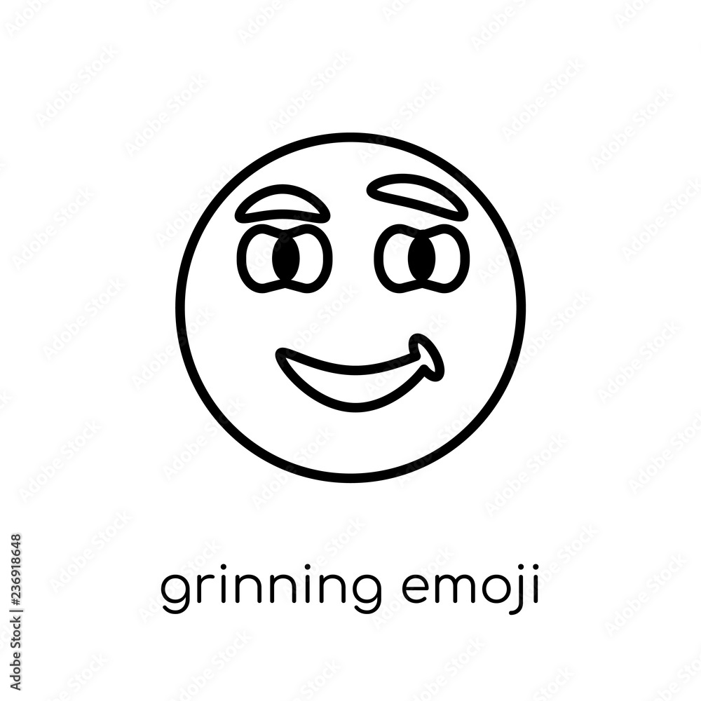 Grinning emoji icon from Emoji collection. Grinning emoji icon from Emoji collection.
