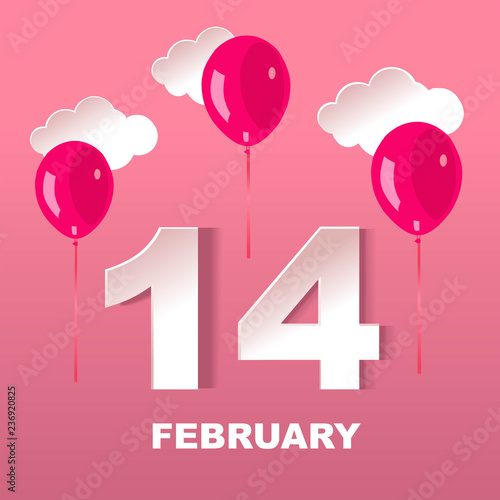 Pink card for February 14