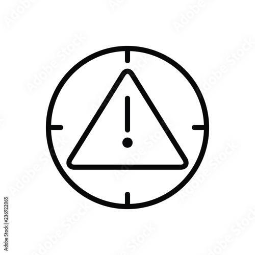 Black line icon for expired