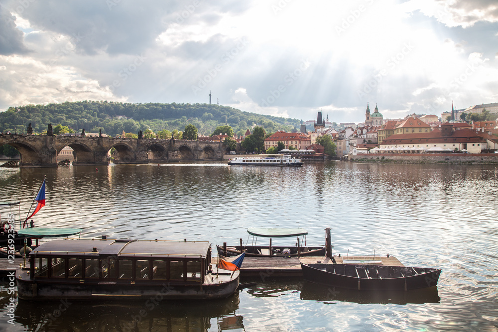 Prague panorama with Carl's bridge