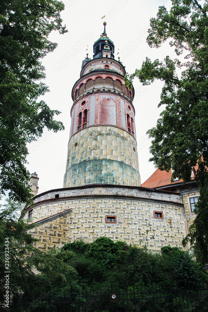 Cental tower in the Chech Krumlov