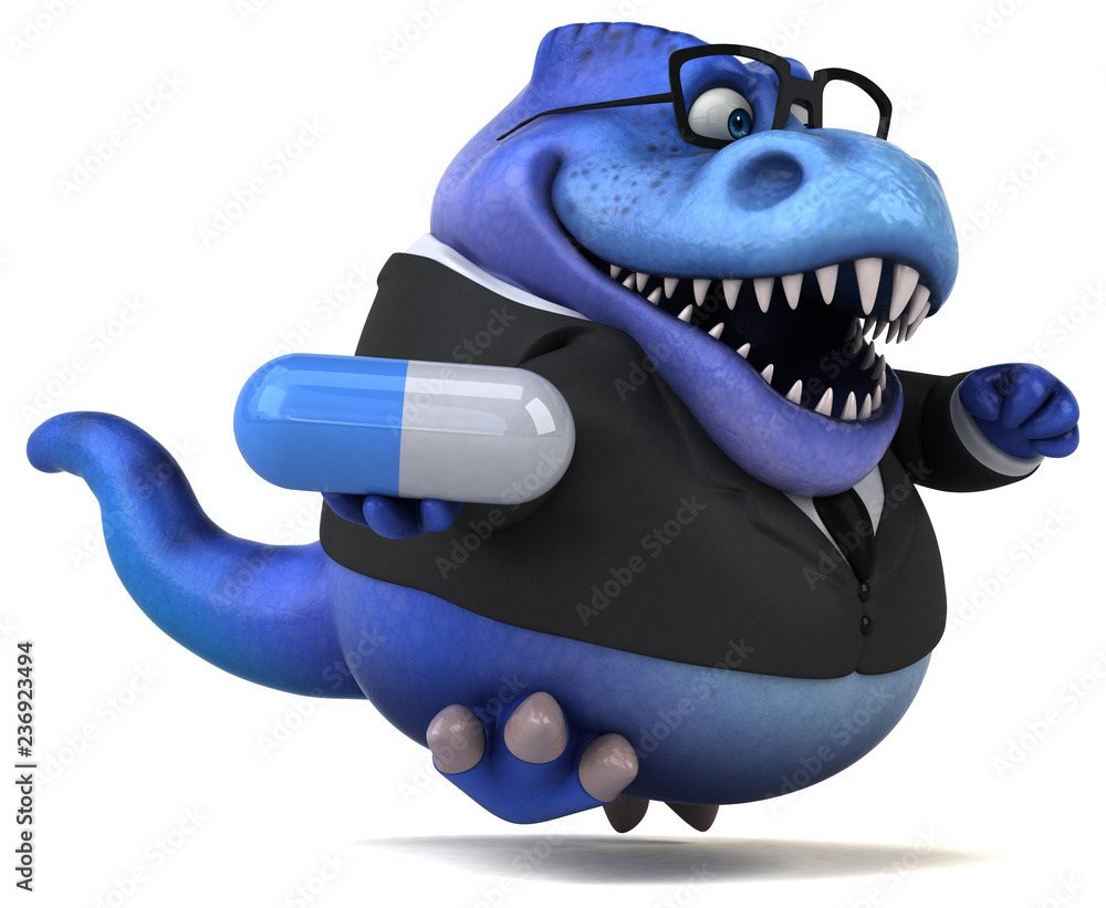 Fun Trex - 3D Illustration Fun Trex - 3D Illustration