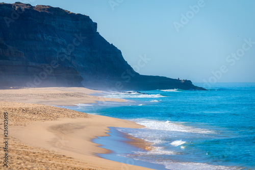 Idyllic wild beach in summertime in Portugal