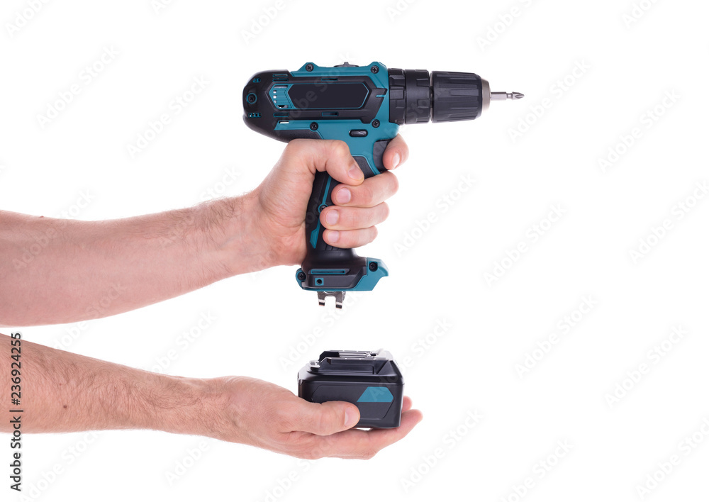 Cordless screwdriver or power drill isolated Cordless screwdriver or power drill isolated