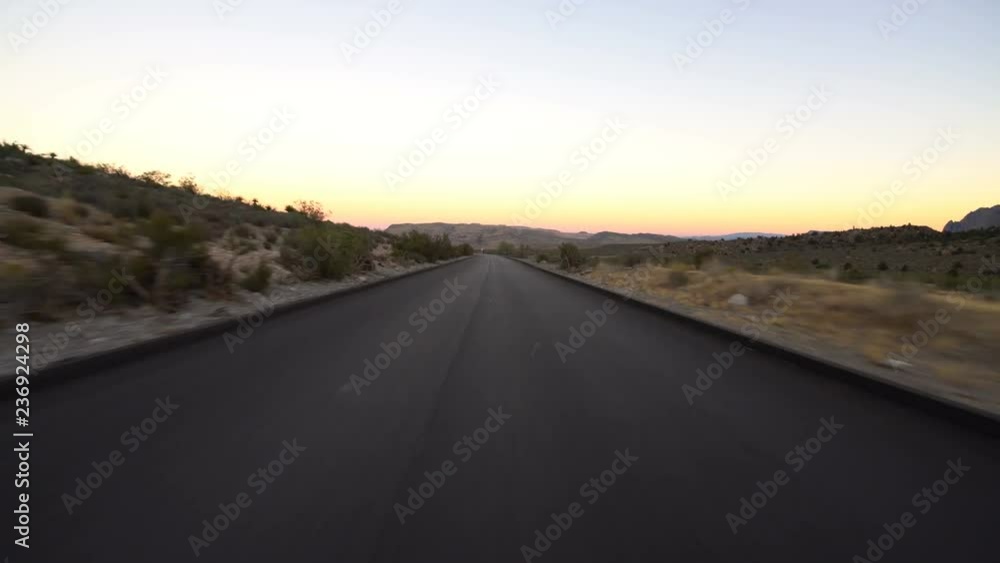 Hyperlapse Driving Winding Desert Highway Nevada USA Hyperlapse Driving Winding Desert Highway Nevada USA