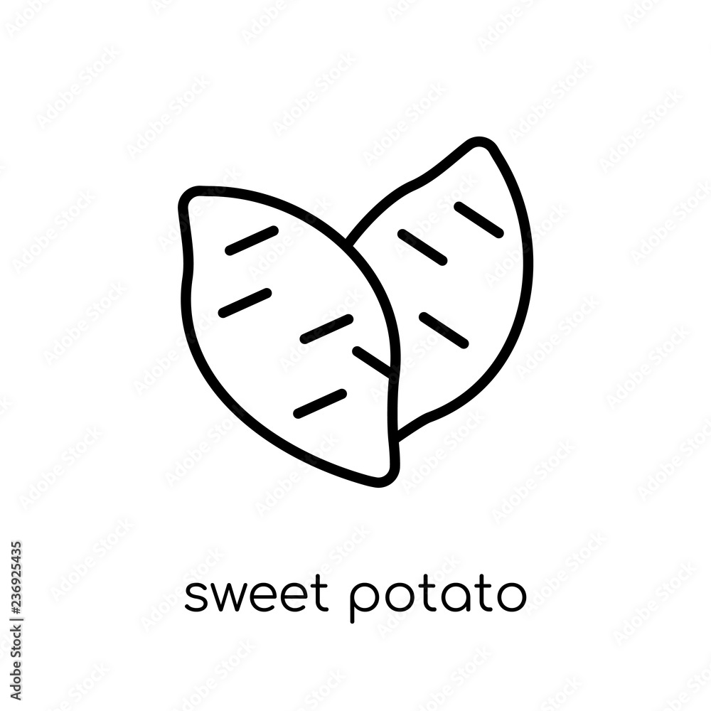 Sweet potato icon from Fruit and vegetables collection. Sweet potato icon from Fruit and vegetables collection.