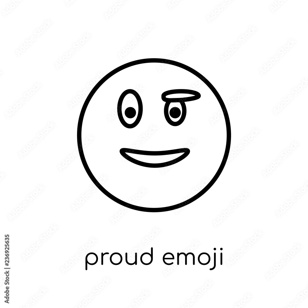 Proud emoji icon from Emoji collection. Proud emoji icon from Emoji collection.