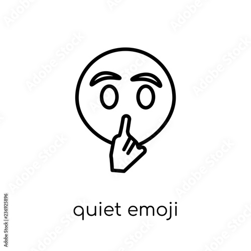 Quiet emoji icon from Emoji collection.