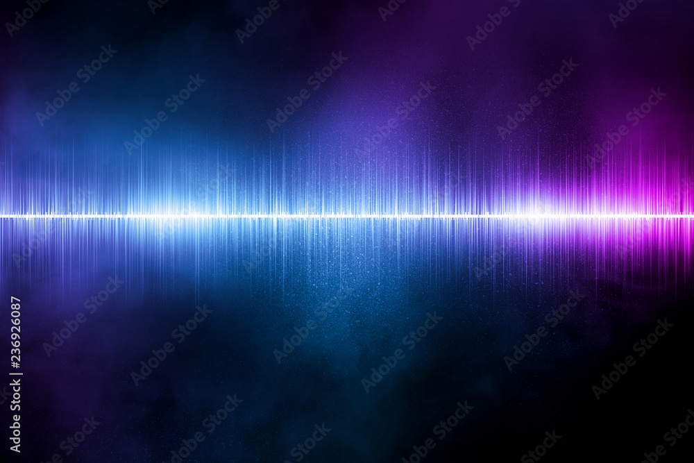 Obraz premium Sound wave background