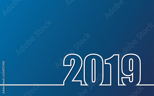 2019 creative greeting card design, can be used for flyers, invitation, posters, brochure, banners, calendar. Happy New Year or Christmas Background. Illustration