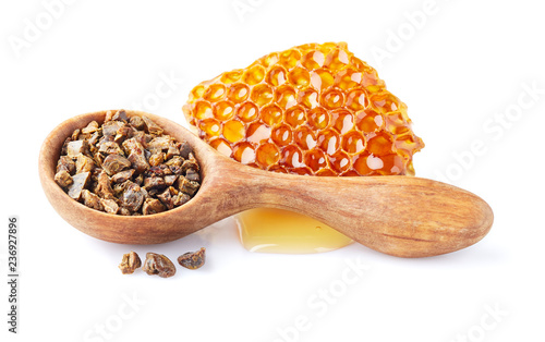 Propolis with honeycomb photo