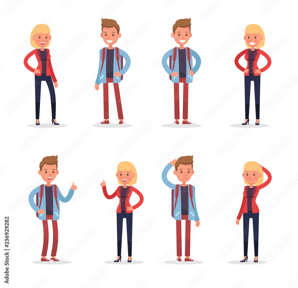 office people working and poses action character vector design no20 office people working and poses action character vector design no20
