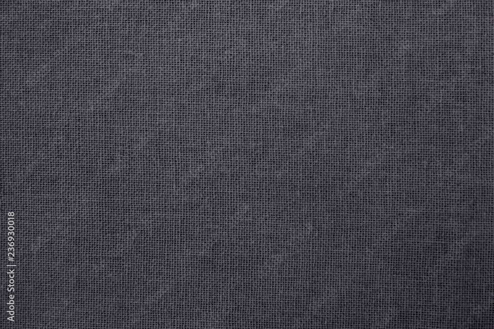 Grey cotton fabric texture background, seamless pattern of natural textile.