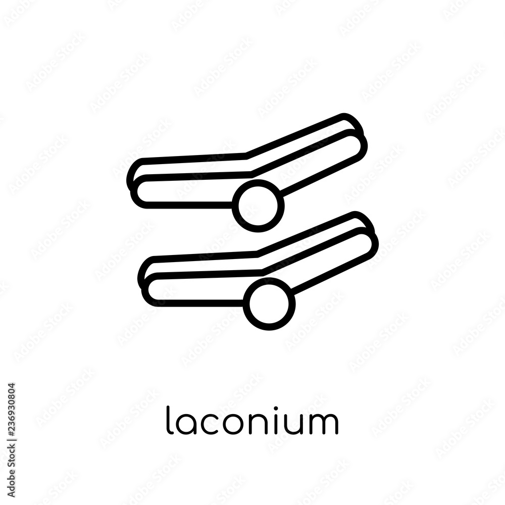 Laconium icon. Trendy modern flat linear vector Laconium icon on white background from thin line sauna collection Laconium icon. Trendy modern flat linear vector Laconium icon on white background from thin line sauna collection