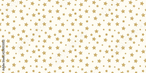 Hand drawn stars on a background - seamless pattern. Vector.
