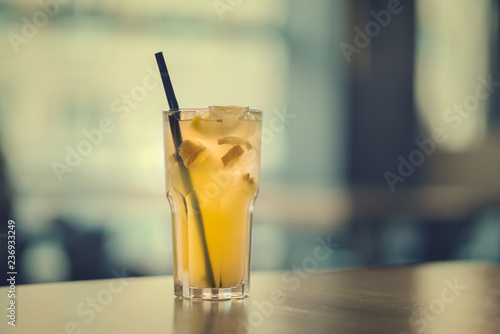 Ginger lemonade on the table